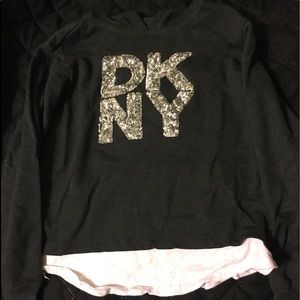 DKNY sweater with built in shirt